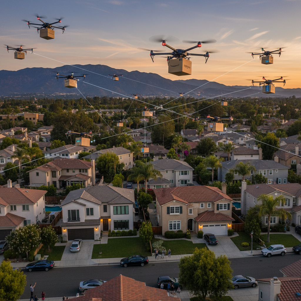 California Leads the Way with Amazon’s Cutting-Edge Drone Delivery Expansion