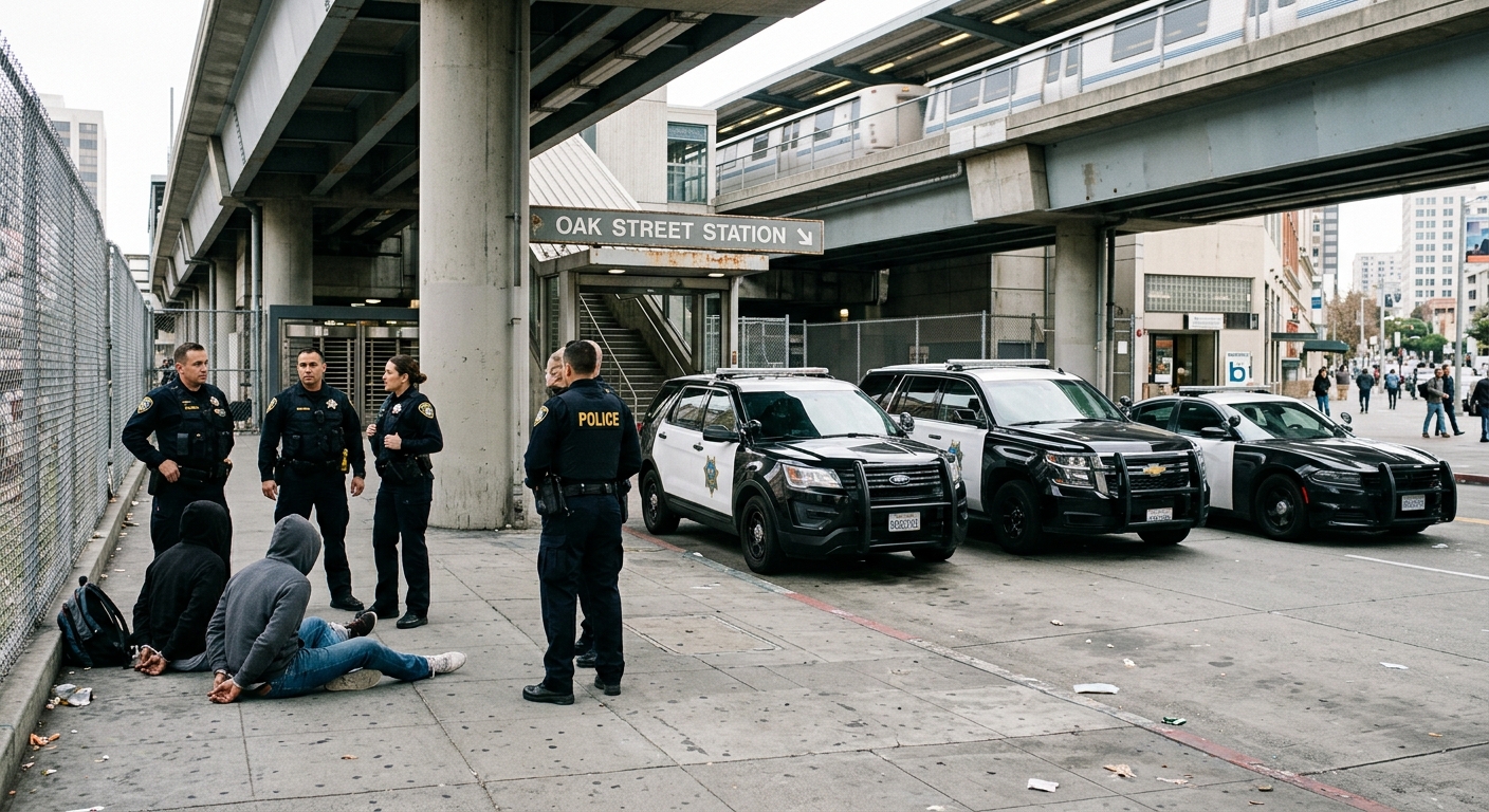 Heavy Police Activity Reported at Coliseum BART Station in Oakland